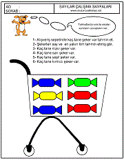 birinci sınıflar için sayı çalışma sayfaları